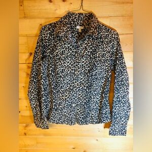 Talbots Leopard Print Blouse